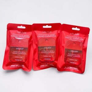 Ashley Belle Moisturizing Spray Hand Sanitizer LOT OF 3.  Cranberry Sage